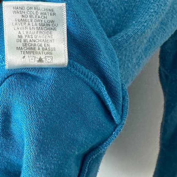 Wildfox Baggy Beach Jumper Deep V Blue Soft Sweater Size L Made In USA - Picture 4 of 7